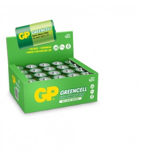 GP Greencel R20 Kalın D Boy Çinko Pil 20'li Paket GP13-2S2