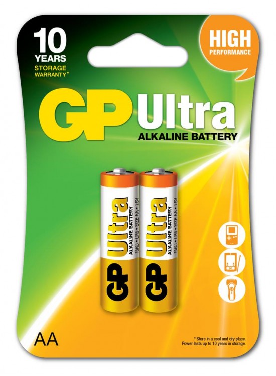 GP G-Tech LR6 AA Boy Ultra Alkalin Kalem Pil 2'li Paket GP15AU-U2 GP G-Tech LR6 AA Boy Ultra Alkalin Kalem Pil 2'li Paket GP15AU-U2