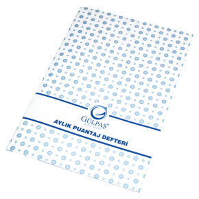 Gülpaş Aylık Puantaj Defteri Büyük 12 Yaprak 126 (1 Adet)