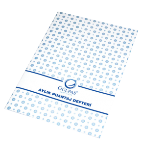Gülpaş Aylık Puantaj Defteri Orta 12 Yaprak 127 (1 Adet)