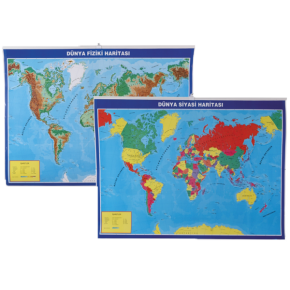 Gülpaş Harita Dünya Siyasi-Fiziki Çıtalı 70x100 998