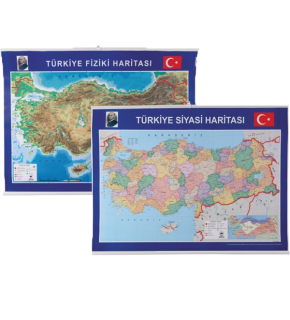 Gülpaş Harita Türkiye Siyasi-Fiziki Çıtalı 70x100 999