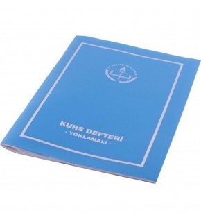 Gülpaş Kurs Defteri Yoklamalı Plastik Kapak 22x32 (1 Adet)