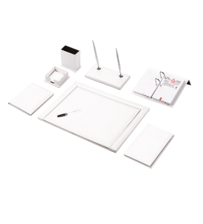 Gülpaş Sümen Takımı 11 Parça Napa Suni Deri Beyaz 921