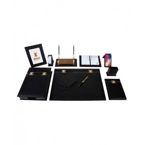 Gülpaş Sümen Takımı 12 Parça Menteşeli Lüks Deri Siyah 233