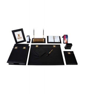 Gülpaş Sümen Takımı 12 Parça Menteşeli Lüks Deri Siyah 233