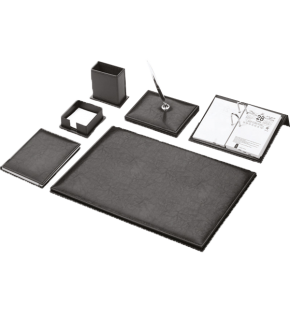 Gülpaş Sümen Takımı 7 Parça Napa Suni Deri Sade Tek Kalemli Siyah 910