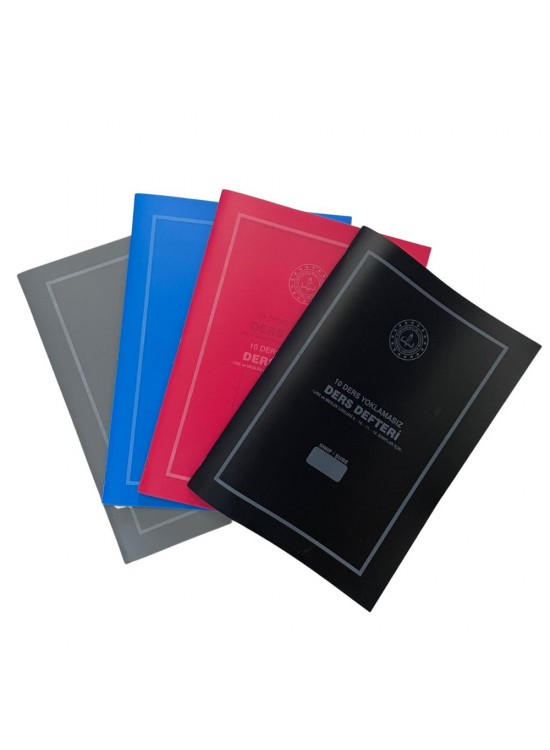 Gülpaş Yoklamasız Ders Defteri 10 Ders Plastik Kapak 25x35 425 Gülpaş Yoklamasız Ders Defteri 10 Ders Plastik Kapak 25x35 425