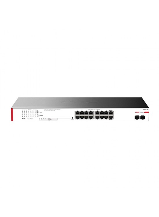 H3C Magic BS218F-HP 16 Port Poe+ 10-100-1000 Mbps 2 SFP 225W Metal Kasa Swich