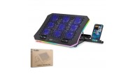 Hadron Dcxa19 Notebook Soğutucu 9-Fan + Telefon Standı 14-18 RGB Siyah