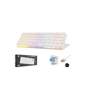 Hadron G508B Kablolu Oyuncu Mini Klavye Mekanik Blue Switch Rgb Q Beyaz