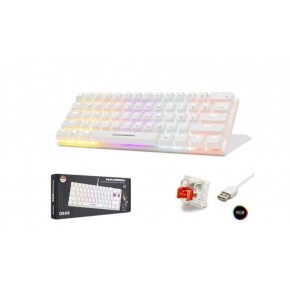 Hadron G508R Kablolu Oyuncu Mini Klavye Mekanik Red Switch Rgb Q Beyaz