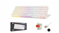 Hadron G508R Kablolu Oyuncu Mini Klavye Mekanik Red Switch Rgb Q Beyaz
