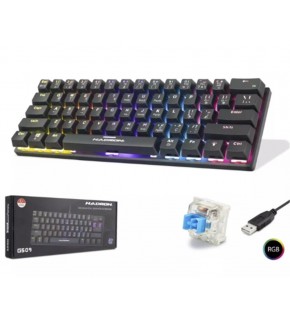 Hadron G509B Siyah Mekanik Gaming Mini Klavye Blue Switch RGB