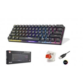 Hadron G509R Kablolu Oyuncu Mini Klavye Mekanik Red Switch Rgb Q Siyah