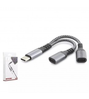 Hadron Gj-015 Type-C To 2-Type-C F Kablo Car Şarj Siyah