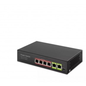 HADRON HD04 POE SWITCH 2UPLINK 4+2 10-100 MBPS 4PORT
