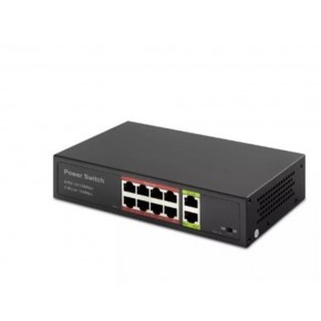 HADRON HD08 POE SWITCH 2UPLINK 8+2 10-100 MBPS 8PORT