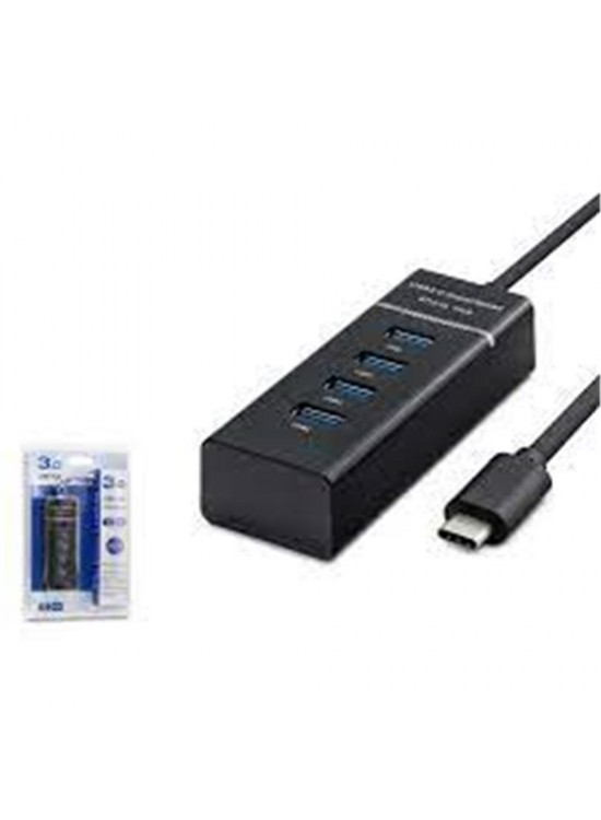 Hadron Hd144 4 Port 3.0 Type-c  Hub