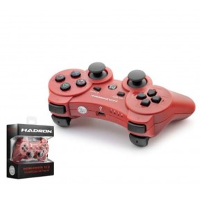 HADRON HD325K PS3 Uyumlu Kablosuz Bluetooth GamePad Oyun Kolu DoubleShock III - Kırmızı