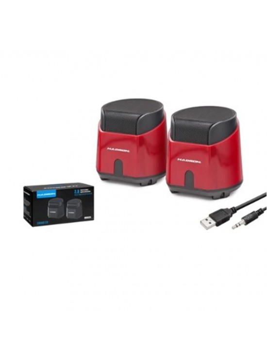Hadron HD6024R Speaker Pc Kırmızı 8.5-9-9 cm