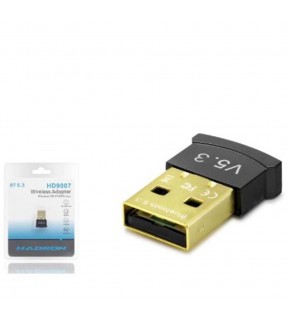 HADRON HD9007 USB Bluetooth Adaptör 5.3 Siyah