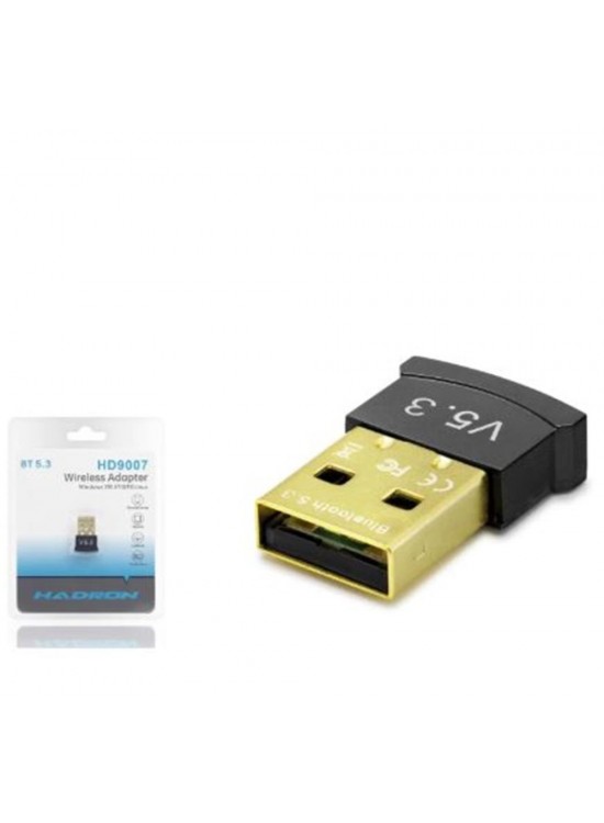 HADRON HD9007 USB Bluetooth Adaptör 5.3 Siyah