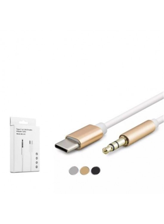 Hadron Hdx1007 Type-C To 3.5Mm Kablo 1M Beyaz Hadron Hdx1007 Type-C To 3.5Mm Kablo 1M Beyaz