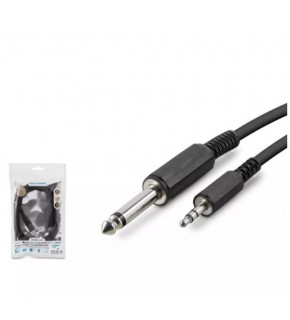 Hadron Hdx1055 6.5Mm To 3.5Mm Kablo Enstrüman Gitar 1.5M Siyah