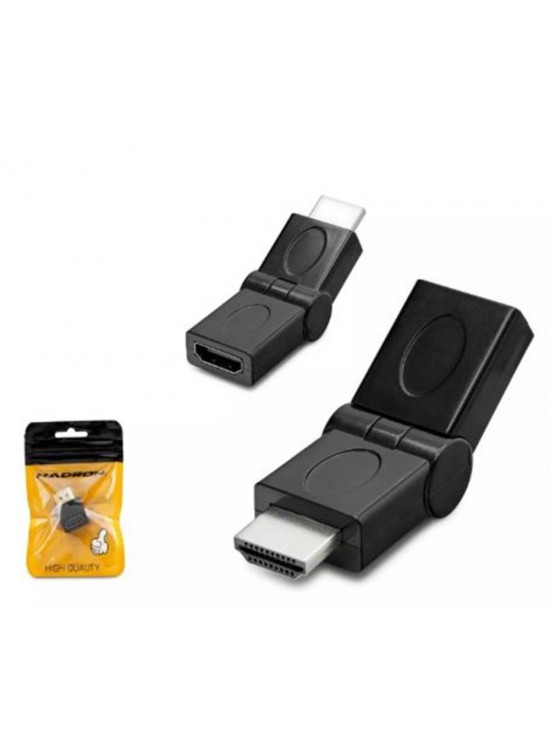 Hadron Hdx1257 Hdmi To Hdmi F Çevirici Mafsallı Siyah Hadron Hdx1257 Hdmi To Hdmi F Çevirici Mafsallı Siyah