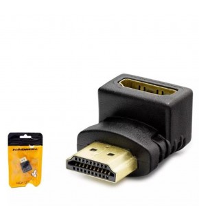 HADRON HDX1258 HDMI (M) TO HDMI (F) ADAPTÖR L TİP SİYAH