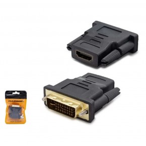 HADRON HDX1260 DVI (M) TO HDMI (F) ADAPTÖR 24+5 SİYAH