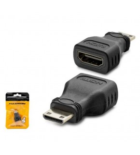 HADRON HDX1268 Mini HDMI to HDMI Adaptör 1080p Siyah
