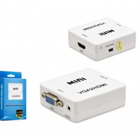 HADRON HDX1283 HD VIDEO CONVERTOR VGA (IN) TO HDMI (OUT) BEYAZ