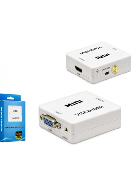 HADRON HDX1283 HD VIDEO CONVERTOR VGA (IN) TO HDMI (OUT) BEYAZ