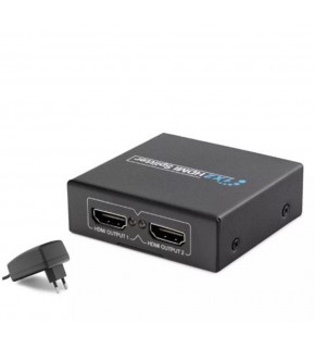 Hadron Hdx1284 2 Port Hdmi Splitter 1.4V 1080P 3D 1-In 2-Out Siyah