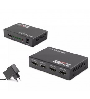 Hadron Hdx1286 4 Port Hdmi Splitter 1.4V 1080P 3D 1-In 4-Out Siyah