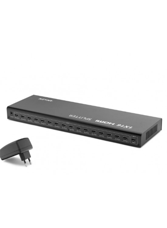 Hadron Hdx1293  16 port Hdmi Splitter 1.4V 1080P 3D 1-In 16-Out Siyah