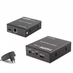 Hadron Hdx1301 150M HDMI 1.3 Extender 1080P  8.1 Mbps Siyah