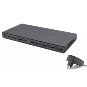 Hadron Hdx1332 8 port Hdmi Splitter 1.4V 1080P 4K 1-In 8-Out Siyah