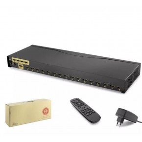 Hadron Hdx1379 16 Port  Hdmi Kvm Switch IR uzaktan kumanda  4K çözünürlük