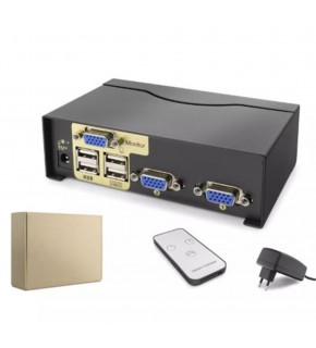 Hadron Hdx1380 2 Port Vga Kvm Switch  Uzaktan kumandalı