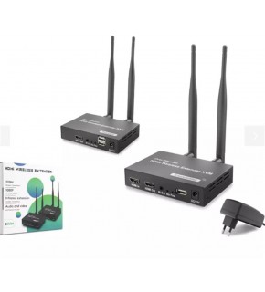 Hadron HDX1383 200mt Hdmi Wireless Kvm Extender Loop-Out Kablosuz 1080P (Audio and Video)