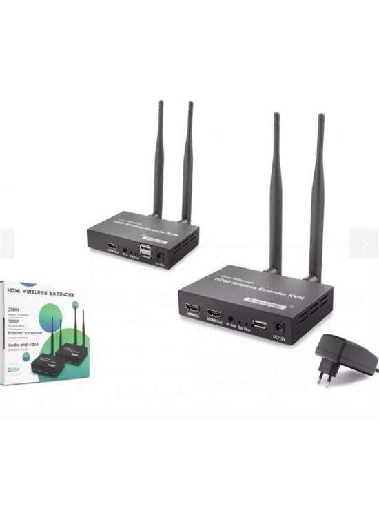 Hadron HDX1383 200mt Hdmi Wireless Kvm Extender Loop-Out Kablosuz 1080P (Audio and Video) Hadron HDX1383 200mt Hdmi Wireless Kvm Extender Loop-Out Kablosuz 1080P (Audio and Video)