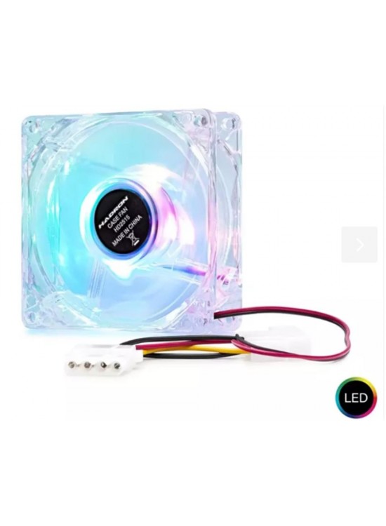 Hadron Hdx1516 8Cm Kasa Fanı 4Pin Led Transparent Hadron Hdx1516 8Cm Kasa Fanı 4Pin Led Transparent