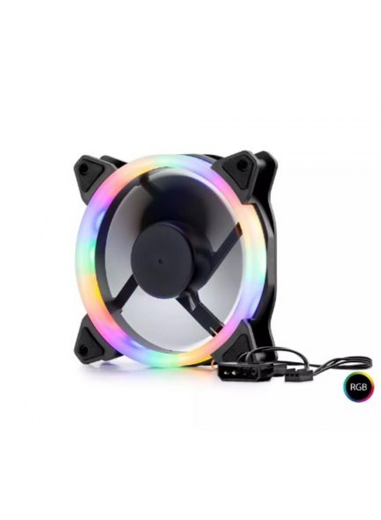 Hadron Hdx1522 Kasa Fanı Performans 4Pin Rgb 12Cm Siyah