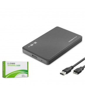 HADRON HDX1752S 2.5 İnç SATA HDD-SSD Harici Disk Kutusu USB 3.0 Micro-B - Siyah