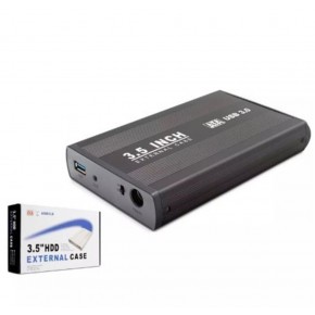 HADRON HDX1756 3.5" HDD KUTU USB3.0 METAL SATA SİYAH