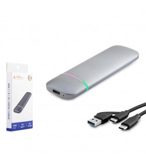 Hadron Hdx1772 Ssd Kutu Type-C3.1 + Usb3.0 Nvme + Ngff M2 Chip Rtl9210B Gri