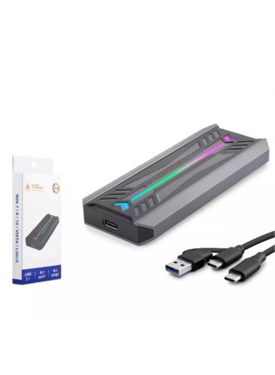 HADRON HDX1775 SSD KUTU TYPE-C3.1 + USB3.0 NVME M2 CHIP RTL9210 SİYAH HADRON HDX1775 SSD KUTU TYPE-C3.1 + USB3.0 NVME M2 CHIP RTL9210 SİYAH